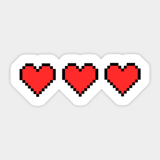 love pixel art Sticker